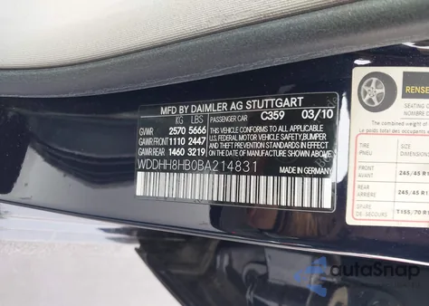2011 Mercedes-Benz E 350 4Matic from USA, damaged, VIN WDDHH8HB0BA214831